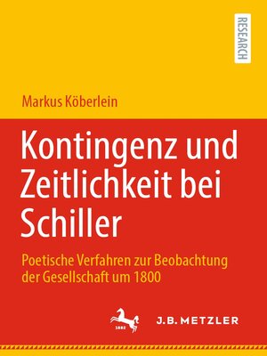 cover image of Kontingenz und Zeitlichkeit bei Schiller